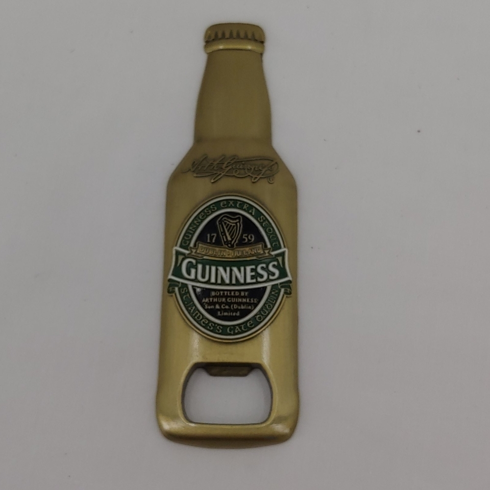 Guinness 3D bottle shaped magnet bottle opener